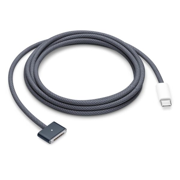IP8G1331B_1.jpg USB-C / Type-C to Magsafe 3 Braided Fast Charging Data Cable, Length: 2m, Blue, White