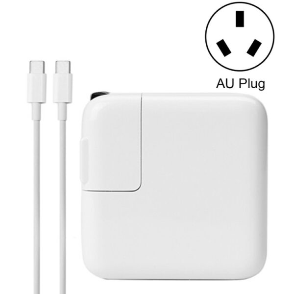 IP8G1341W-1.jpg 87W Type-C Power Adapter Portable Charger with 1.8m Type-C Charging Cable, AU Plug, 87W AU Plug