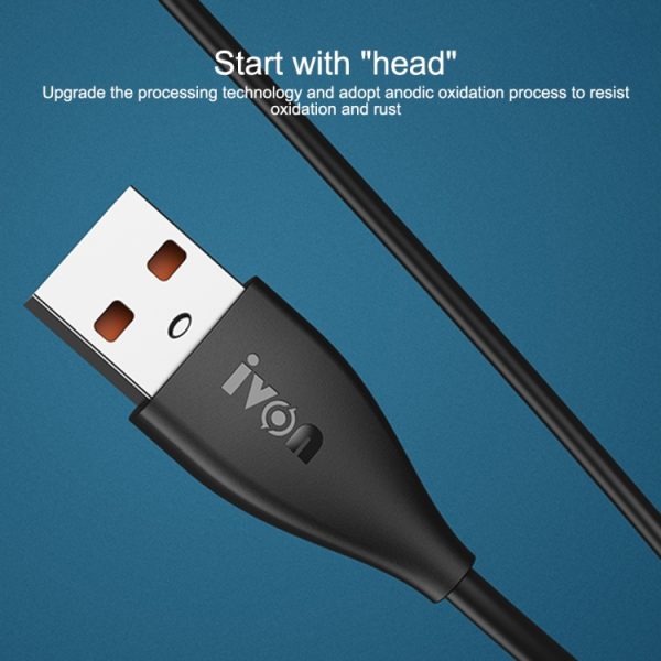 IP8G3415_B5-1.jpg IVON CA87 USB to Micro USB TPE Fast Charge Data Cable, Cable Length: 1m, Micro USB