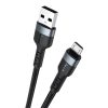 IP8G3418B-1.jpg IVON CA88 12W 2.4A USB to Micro USB Nylon Braid Fast Charge Data Cable, Cable Length: 1m, Micro USB