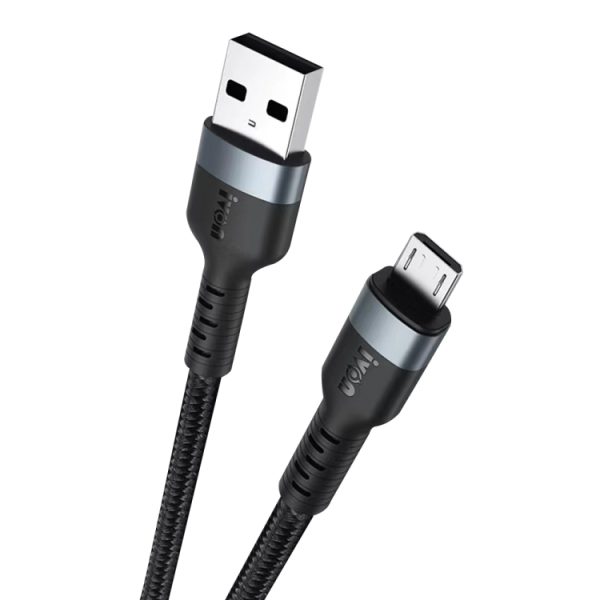IP8G3418B-1.jpg IVON CA88 12W 2.4A USB to Micro USB Nylon Braid Fast Charge Data Cable, Cable Length: 1m, Micro USB