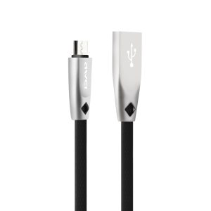AWEI CL-96 USB to Micro USB Portable TPE + Aluminum Alloy Data Cable, 2A, Length: 1m