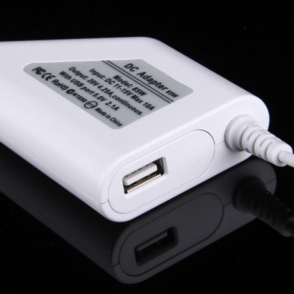 MBC1384W_3.jpg 85W 20V 4.25A 5 Pin T Style MagSafe 2 Car Charger with 1 USB Port for Apple Macbook A1398 / A1424 / MC975 / MC976 / ME664 / ME665, Length: 1.7m, 85W 20V 4.25A