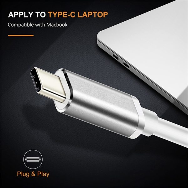 MBC6608J_4.jpg USB-C / Type-C 3.1 Male to DP Female HD Converter, Length: 12cm