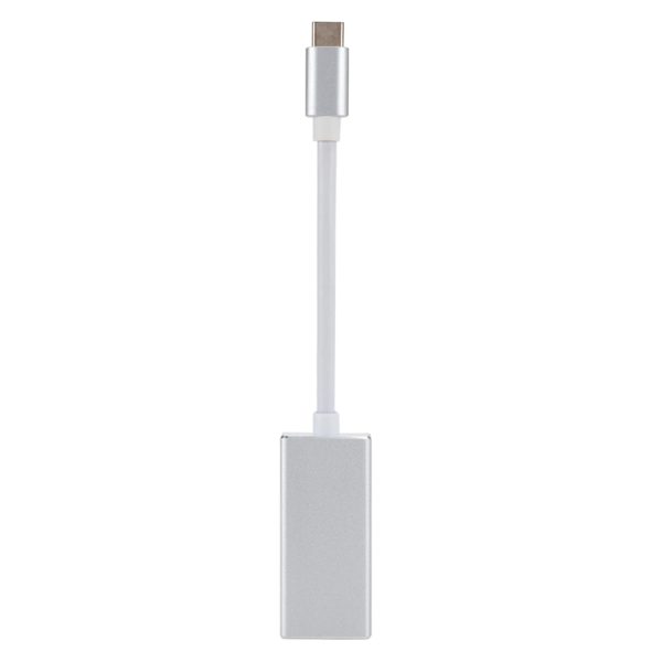 MBC7815S_2.jpg USB-C / Type-C 3.1 Male to Mini DP Female HD Converter, Length: 12cm, Silver, Gold