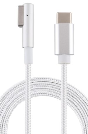 45W / 60W / 65W / 85W 5 Pin MagSafe 1 (L-Shaped) to USB-C / Type-C PD Charging Cable, MagSafe 1