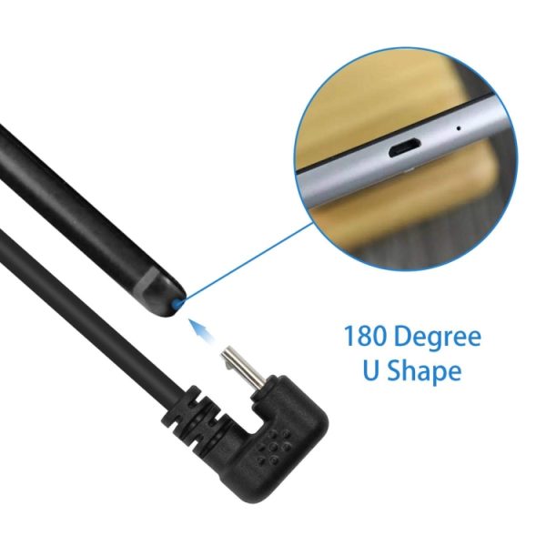 PC8723_4.jpg U-shaped Micro USB Male to Female Extension Cable
