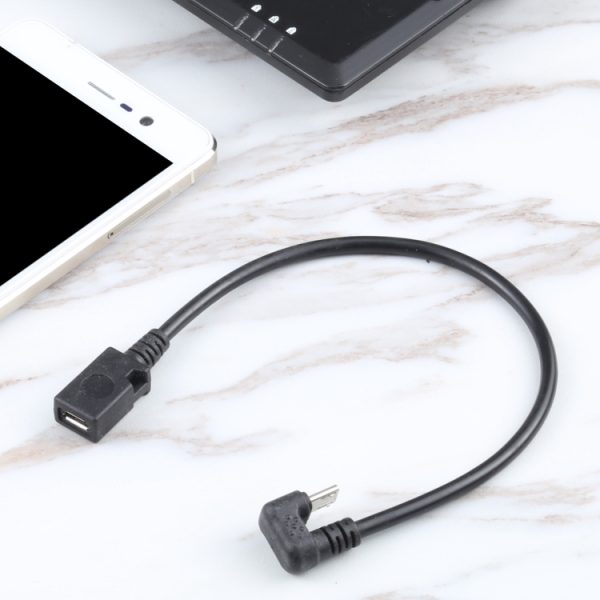 PC8723_6.jpg U-shaped Micro USB Male to Female Extension Cable