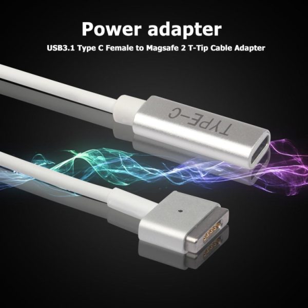 PC9059_4.jpg 5 Pin MagSafe 2 (T-Shaped) to USB-C / Type-C PD Charge Adapter