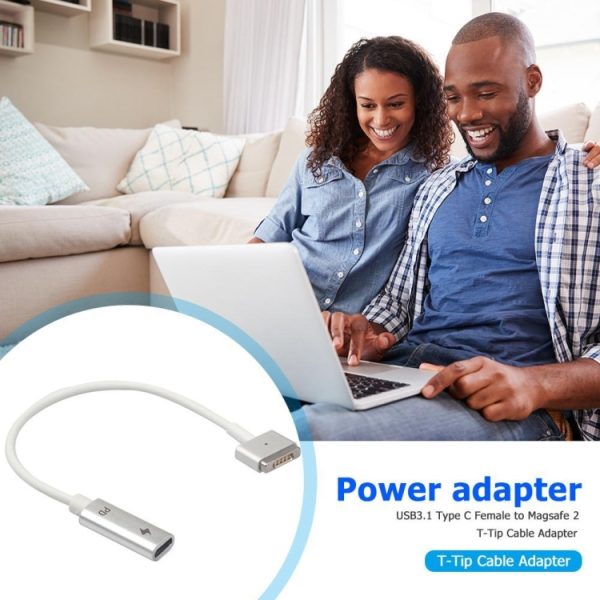 PC9059_5.jpg 5 Pin MagSafe 2 (T-Shaped) to USB-C / Type-C PD Charge Adapter