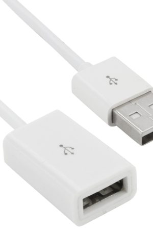 USB AM to AF Extender Extension Cable for Mac, Length: 1m(White)