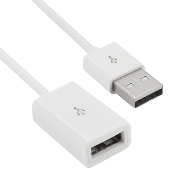 S-MAC-0217.jpg USB AM to AF Extender Extension Cable for Mac, Length: 1m(White)