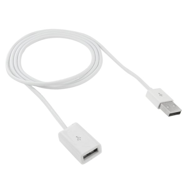 S-MAC-0217_2.jpg USB AM to AF Extender Extension Cable for Mac, Length: 1m(White)