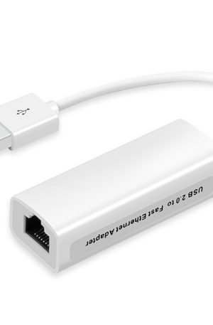 High Speed USB 2.0 Fast Ethernet Adapter(White)