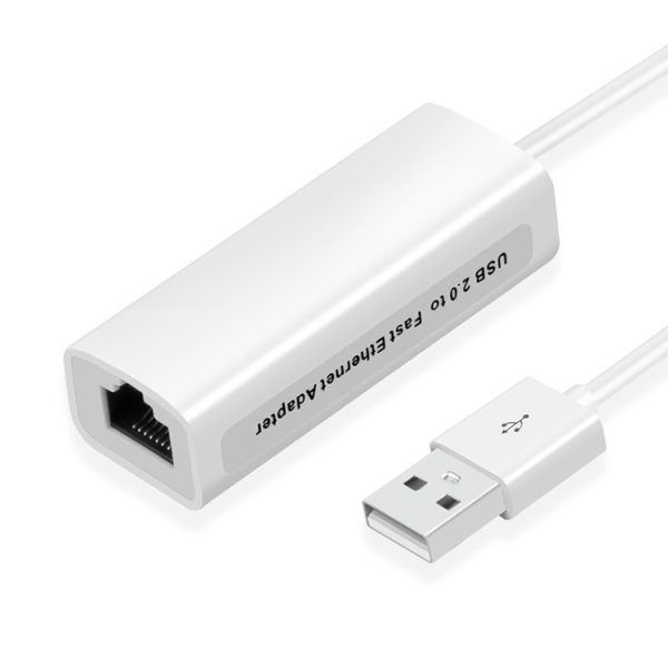 S-MAC-0232_1.jpg High Speed USB 2.0 Fast Ethernet Adapter(White)