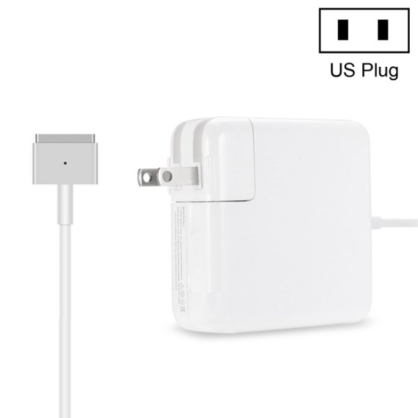 S-MAC-0602.jpg A1424 85W 20V 4.25A 5 Pin MagSafe 2 Power Adapter for MacBook, Cable Length: 1.6m, US Plug(White)