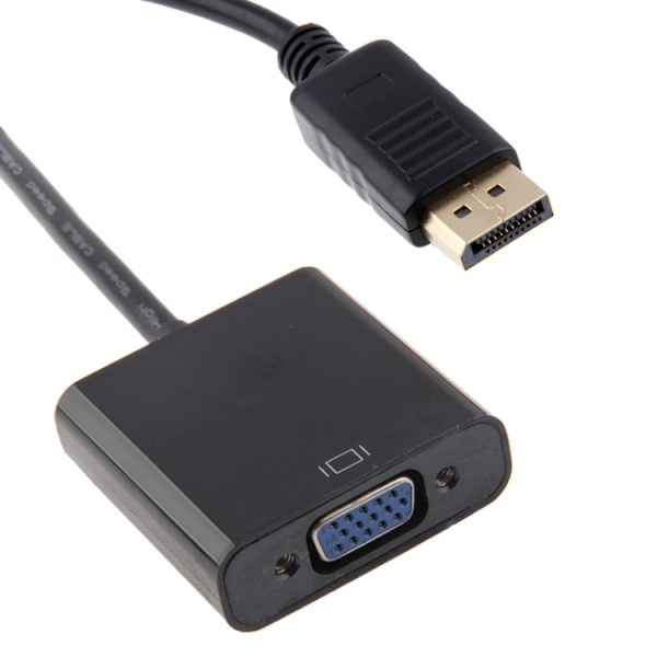 S-PC-0435_2.jpg DisplayPort Male to VGA Female Adapter(Black)