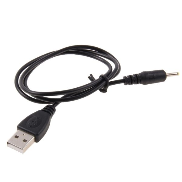 S-PC-05261.jpg USB to 2.5mm DC Charging Cable, Length: 65cm(Black)