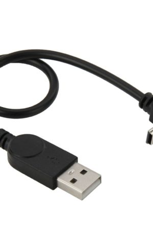 90 Degree Mini USB Male to USB 2.0 AM USB Adapter Cable, Length: 29cm