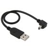 S-PC-3212_1.jpg 90 Degree Mini USB Male to USB 2.0 AM USB Adapter Cable, Length: 29cm