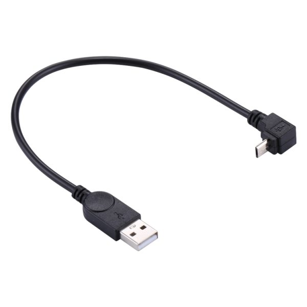 S-PC-3216_1.jpg 29cm 90 Degree Angle Micro USB to USB Data / Charging Cable