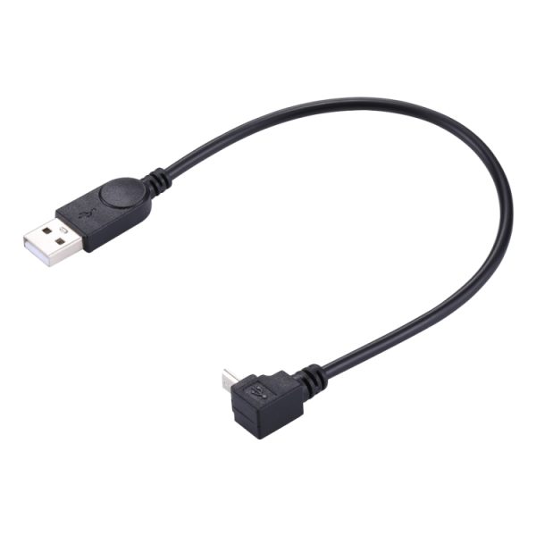 S-PC-3216_2.jpg 29cm 90 Degree Angle Micro USB to USB Data / Charging Cable