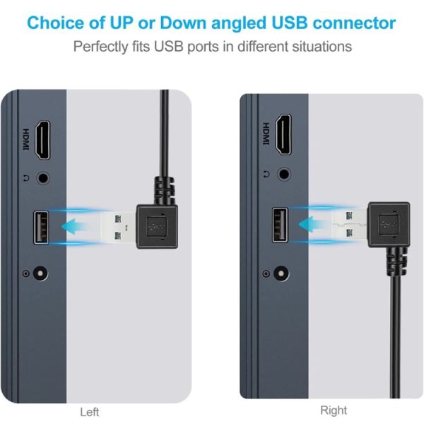 S-PC-3218_4.jpg 26cm 90 Degree Right Angle USB 3.0 to 90 Degree Right Angle Micro 3.0 Data Cable for Galaxy Note III / N9000