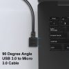 S-PC-3218_5.jpg 26cm 90 Degree Right Angle USB 3.0 to 90 Degree Right Angle Micro 3.0 Data Cable for Galaxy Note III / N9000