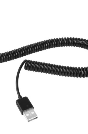 2m Micro USB Data Sync Charging Coiled Cable / Spring Cable(Black)