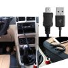 2m Micro USB Data Sync Charging Coiled Cable / Spring Cable(Black)