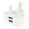 S-SCS-1004.jpg UK Plug 5V 2.1A Dual Port USB Charge Adapter(White)