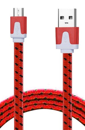 2m Woven Style Micro USB to USB Data / Charging Cable
