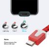 S-SCS-1398R_4.jpg 2m Woven Style Micro USB to USB Data / Charging Cable