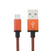 S-SCS-4591E_2.jpg 2m Woven Style Micro USB to USB 2.0 Data / Charger Cable