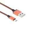 S-SCS-4591E_3.jpg 2m Woven Style Micro USB to USB 2.0 Data / Charger Cable