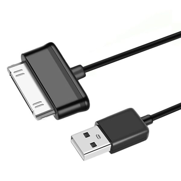 S-WMCS-1202_1.jpg 1m 30 Pin to USB Cable, For Galaxy Tab P1000 / P3100 / P5100 / P6200 / P6800 / P7100 / P7300 / P7500 / N5100 / N8000(Black)
