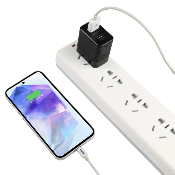 SAS1526B_4.jpg LZ-728 QC 3.0 USB + PD 20W USB-C / Type-C Fast Travel Charger, US Plug, US Plug