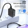 SAS1526B_6.jpg LZ-728 QC 3.0 USB + PD 20W USB-C / Type-C Fast Travel Charger, US Plug, US Plug