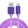 SAS3092P-1.jpg 3A Woven Style Metal Head Micro USB to USB Data / Charger Cable, Cable Length: 3m, 3m Micro USB