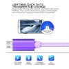 SAS3092P_5.jpg 3A Woven Style Metal Head Micro USB to USB Data / Charger Cable, Cable Length: 3m, 3m Micro USB