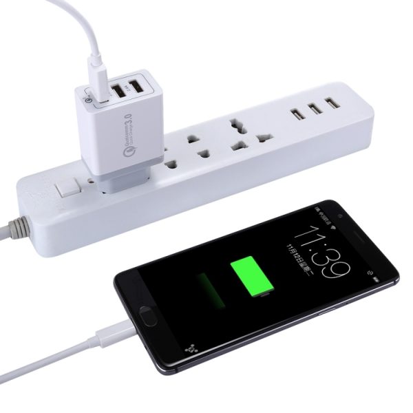 SAS3651_3.jpg XHF30W 3 QC3.0 USB Fast Charging Wall Charger, EU Plug