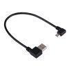 SAS3700_1.jpg 20cm USB 2.0 Male Angle Left to Left Turn Micro USB Male Angle Data Charging Cable