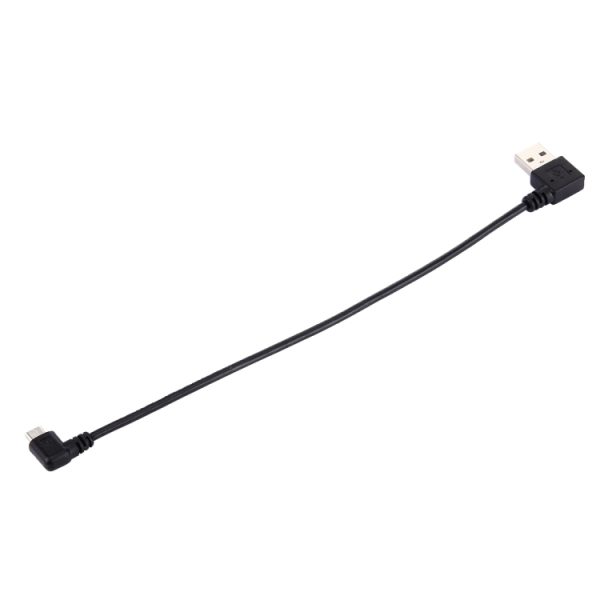 SAS3700_2.jpg 20cm USB 2.0 Male Angle Left to Left Turn Micro USB Male Angle Data Charging Cable