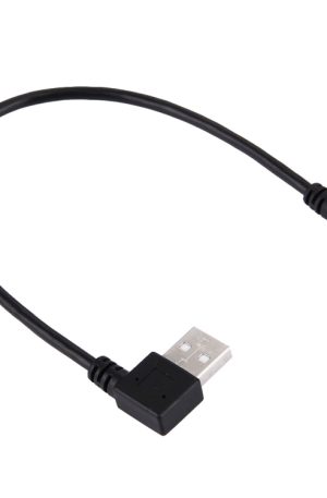 20cm USB 2.0 Male Bent Right Turn Reversion 90 Degrees to Micro USB Male Bent Data Charging Cable, For Samsung / Huawei / Xiaomi / Meizu / LG / HTC and Other Smartphones