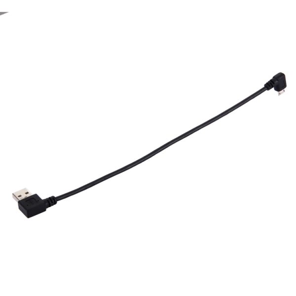 SAS3701_2.jpg 20cm USB 2.0 Male Bent Right Turn Reversion 90 Degrees to Micro USB Male Bent Data Charging Cable, For Samsung / Huawei / Xiaomi / Meizu / LG / HTC and Other Smartphones