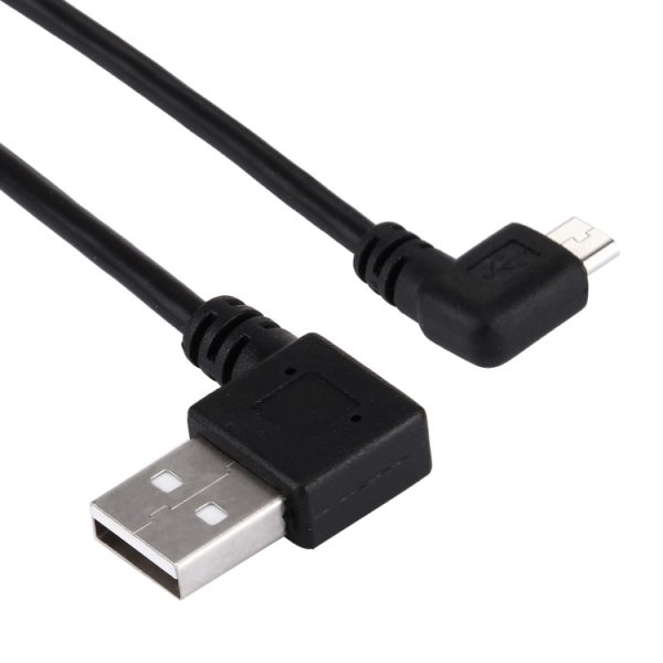 SAS3701_3.jpg 20cm USB 2.0 Male Bent Right Turn Reversion 90 Degrees to Micro USB Male Bent Data Charging Cable, For Samsung / Huawei / Xiaomi / Meizu / LG / HTC and Other Smartphones