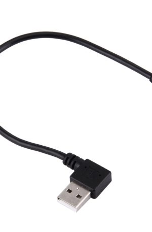20cm USB 2.0 Right Turn Elbow to Micro USB Elbow Data Cable