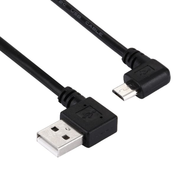 SAS3703_3.jpg 20cm USB 2.0 Right Turn Elbow to Micro USB Elbow Data Cable