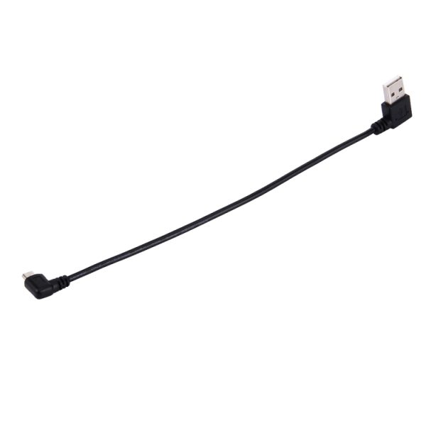SAS3800_2.jpg 20cm USB 2.0 Left Turn Elbow to Micro USB Elbow Data Cable