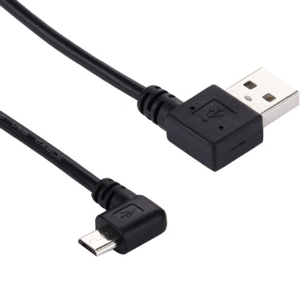 SAS3800_3.jpg 20cm USB 2.0 Left Turn Elbow to Micro USB Elbow Data Cable
